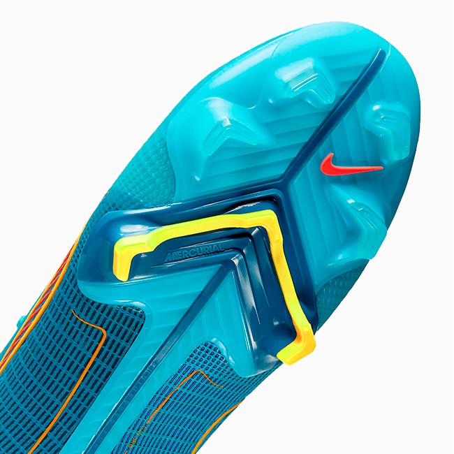 Футбольные бутсы Nike Mercurial Superfly 8 Elite FG (Голубой) с носками