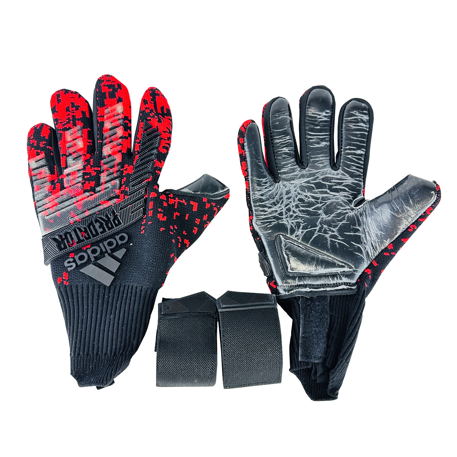 Вратарские перчатки Predator (Черно-красный)