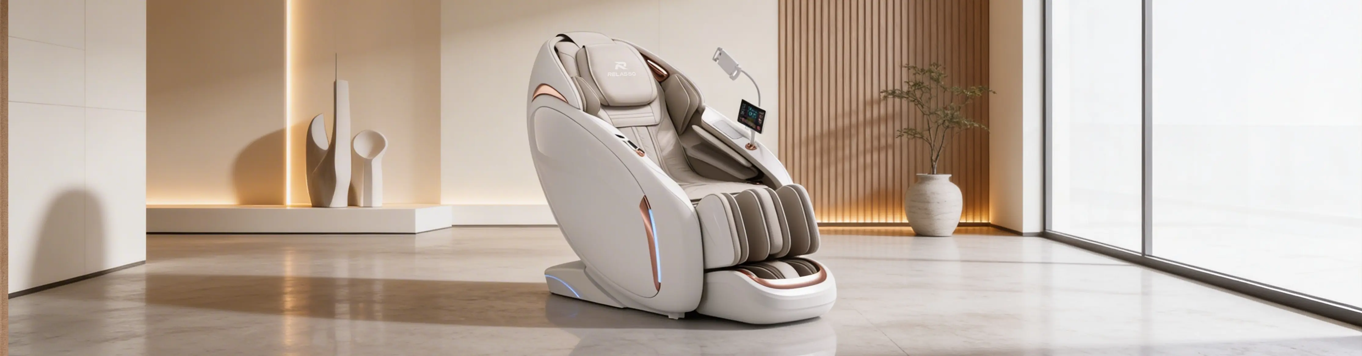 Массажное кресло Relasso "Fiona" (бежевый)