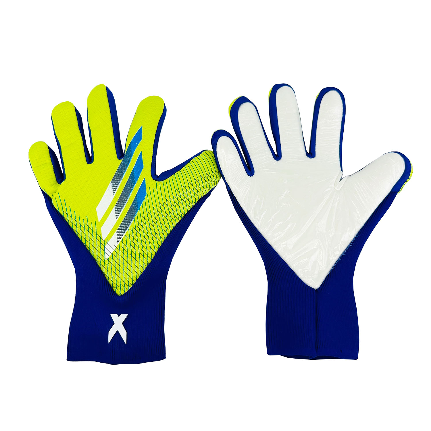 Вратарские перчатки X (Зелено-синий) 