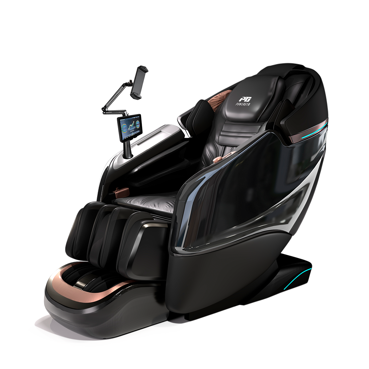 Массажное кресло PowerGym G-6 (черный)