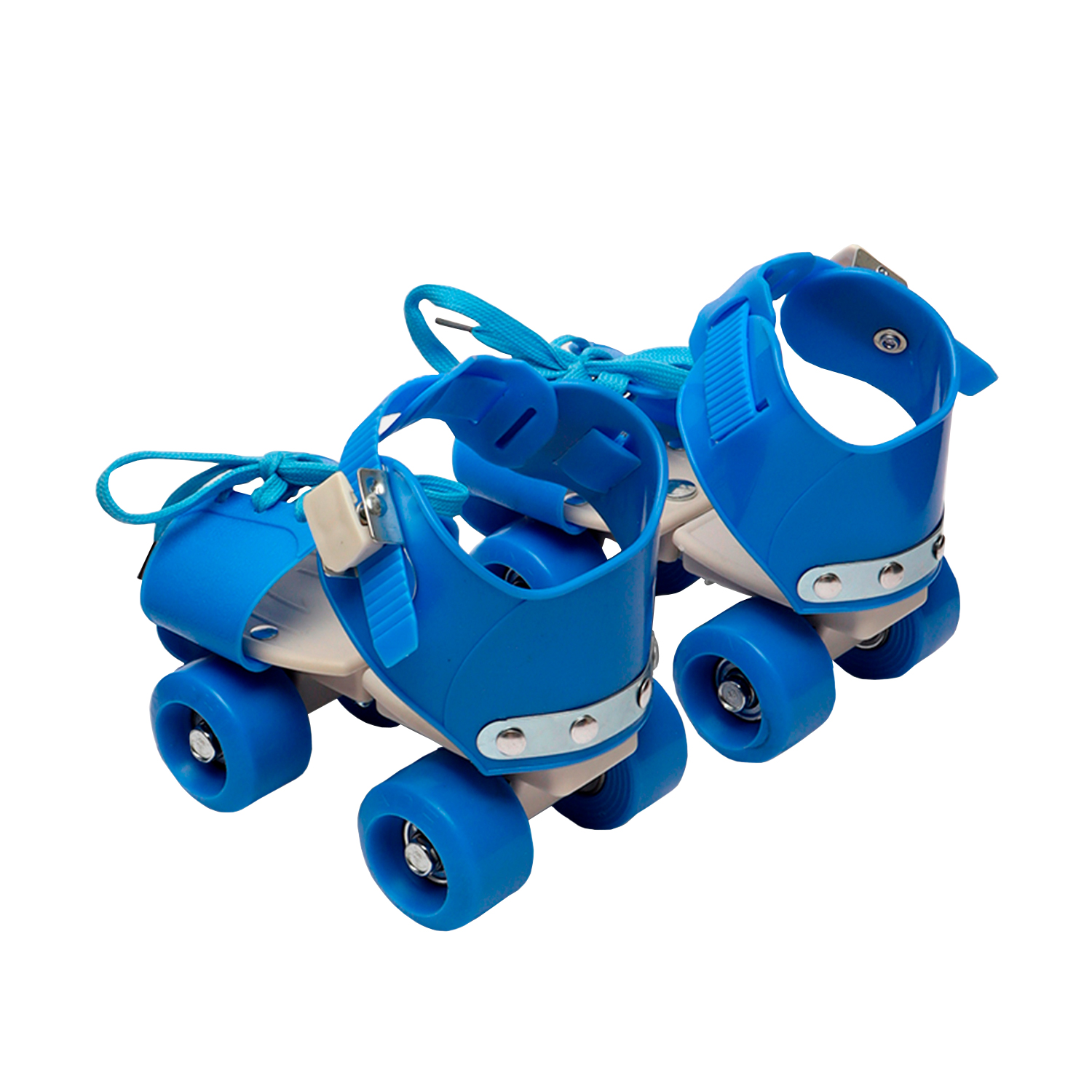 Двухрядные роликовые коньки для детей (синий)