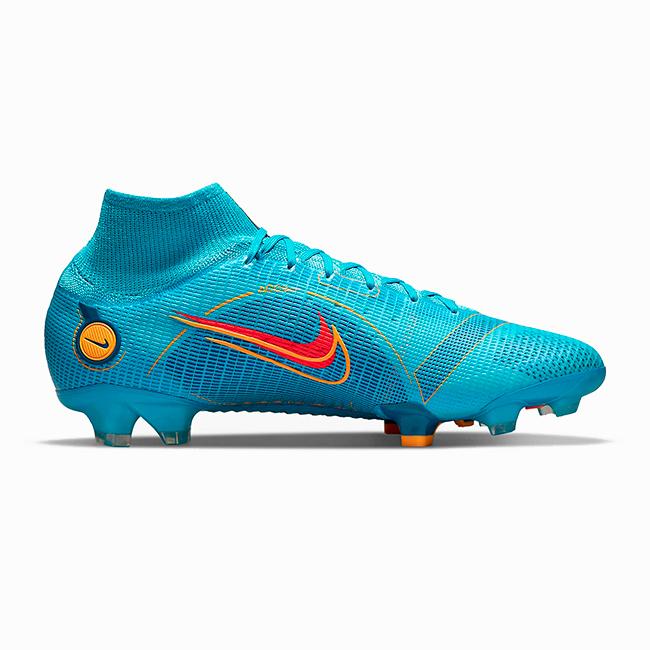 Футбольные бутсы Nike Mercurial Superfly 8 Elite FG (Голубой) с носками