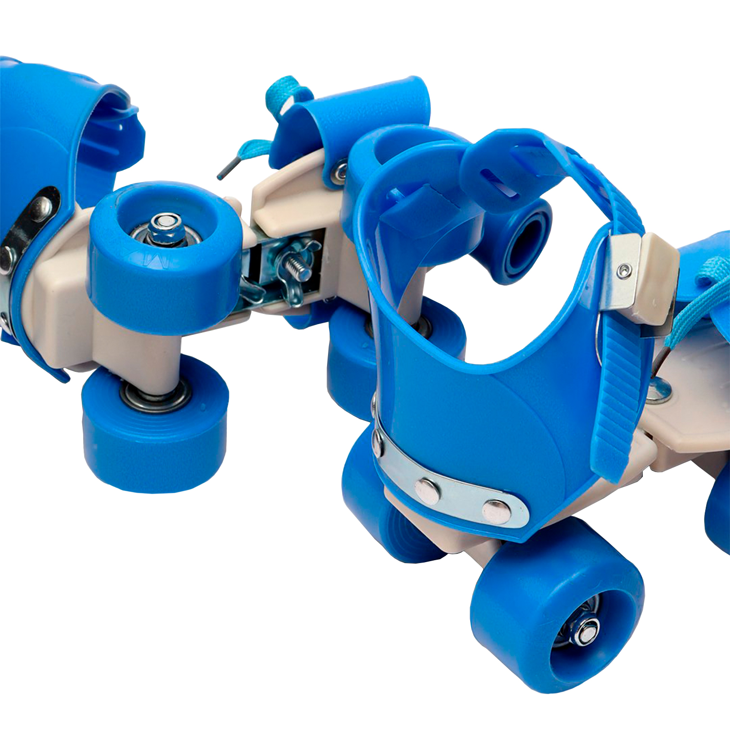Двухрядные роликовые коньки для детей (синий)