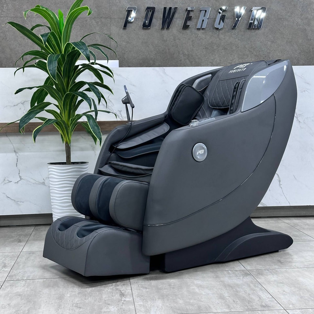 Массажное кресло PowerGym JT-408 (серый)