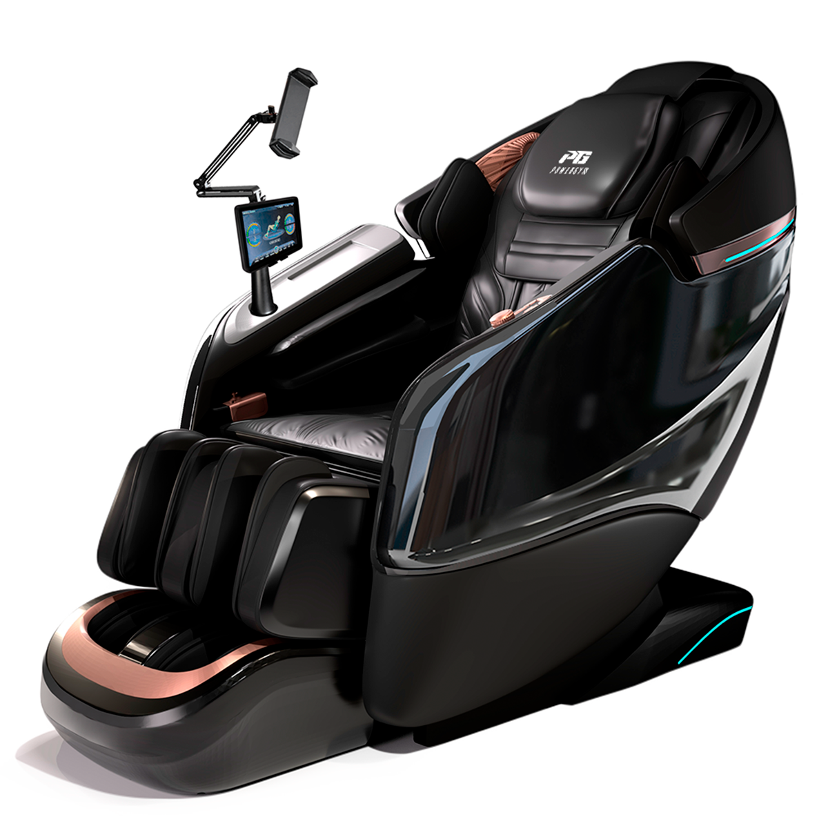 Массажное кресло PowerGym G-6 (черный)