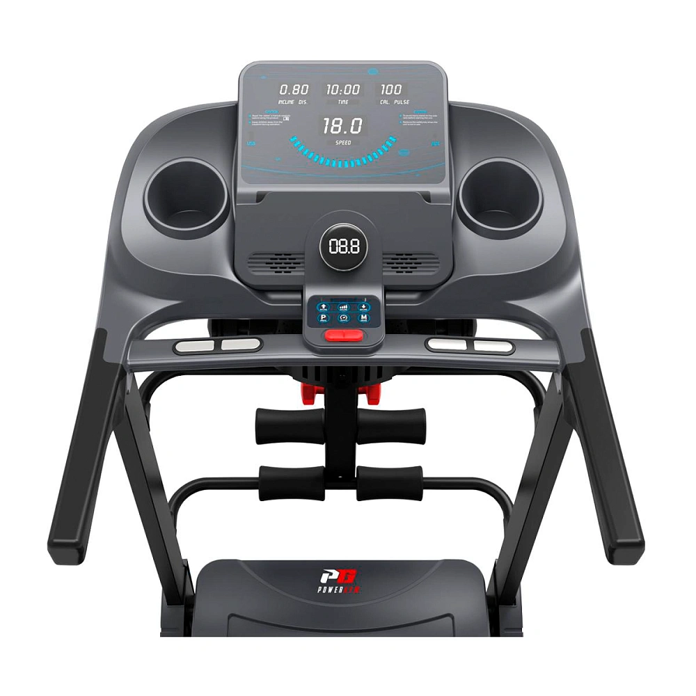 Беговая дорожка PowerGym PG-460MI с массажером и гантелями, домашний тренажёр