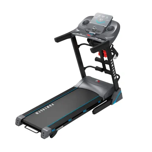 Беговая дорожка PowerGym PG-460MI с массажером и гантелями, домашний тренажёр