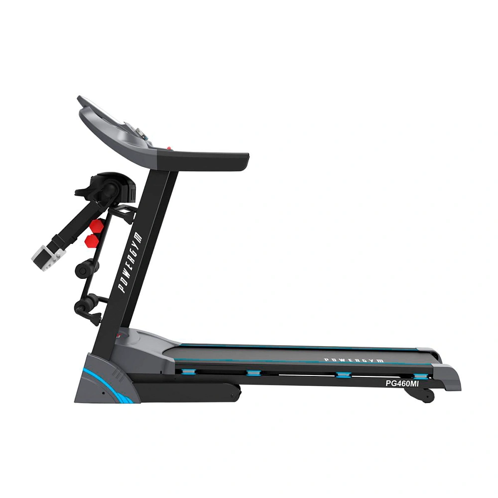 Беговая дорожка PowerGym PG-460MI с массажером и гантелями, домашний тренажёр